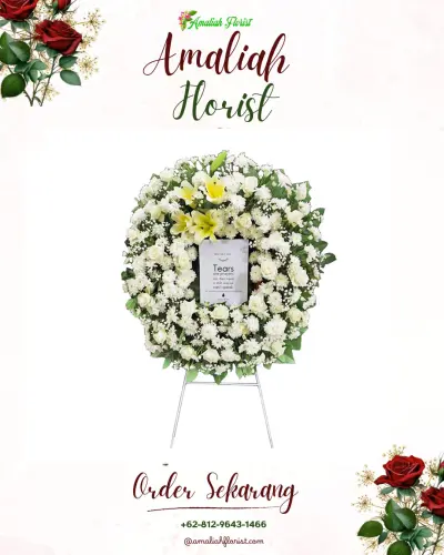Krans Bunga Duka Cita di Mengwi